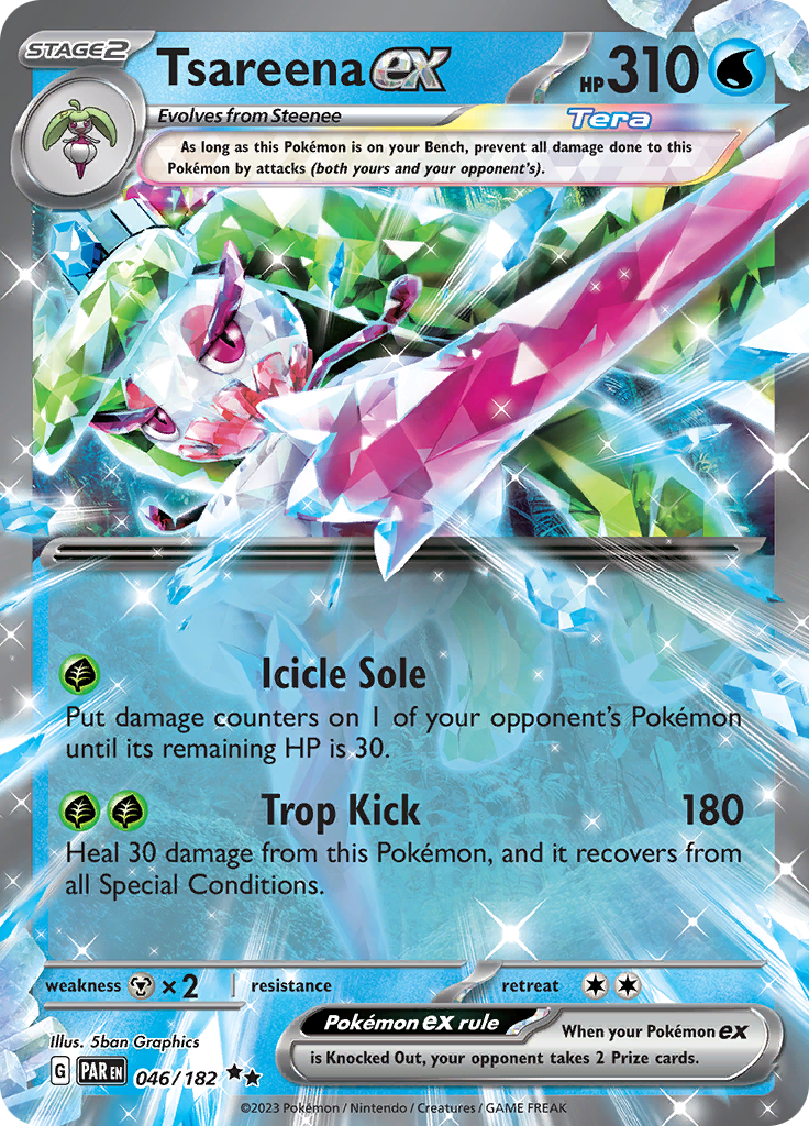 Tsareena ex (046/182) [Scarlet & Violet: Paradox Rift] | Kessel Run Games Inc. 