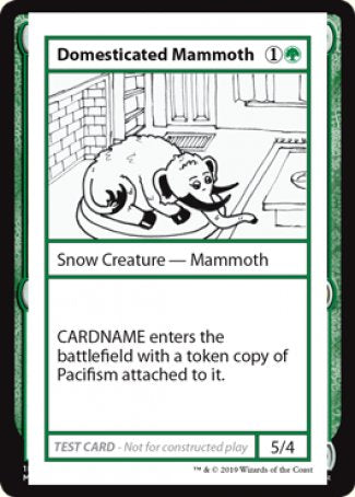 Domesticated Mammoth (2021 Edition) [Mystery Booster Playtest Cards] | Kessel Run Games Inc. 