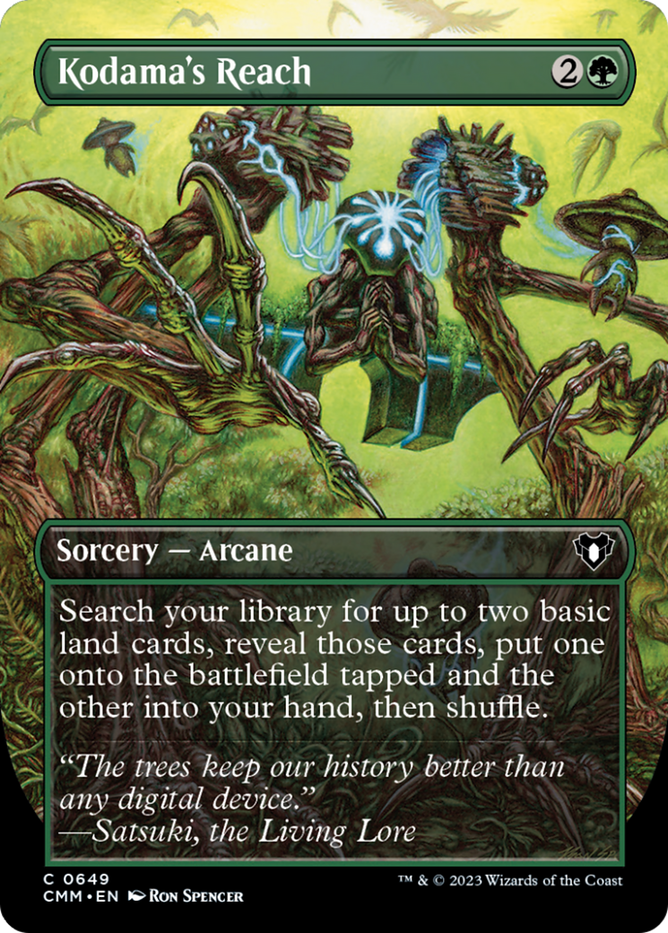 Kodama's Reach (Borderless Alternate Art) [Commander Masters] | Kessel Run Games Inc. 