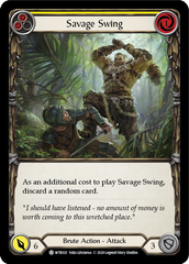 Savage Swing (Yellow) [U-WTR021] (Welcome to Rathe Unlimited)  Unlimited Rainbow Foil | Kessel Run Games Inc. 