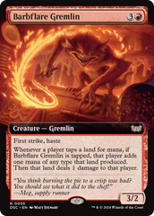 Barbflare Gremlin (Extended Art) [Duskmourn: House of Horror Commander] | Kessel Run Games Inc. 