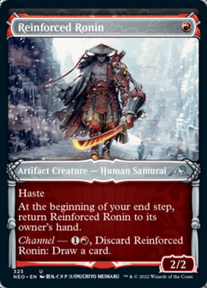 Reinforced Ronin (Showcase Samurai) [Kamigawa: Neon Dynasty] | Kessel Run Games Inc. 