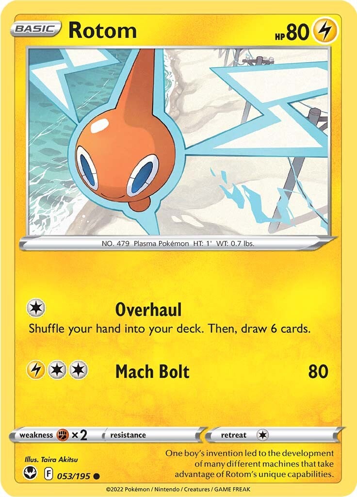 Rotom (053/195) [Sword & Shield: Silver Tempest] | Kessel Run Games Inc. 