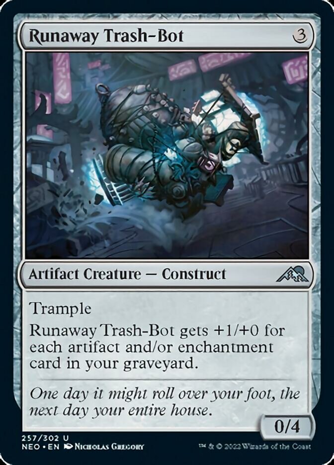 Runaway Trash-Bot [Kamigawa: Neon Dynasty] | Kessel Run Games Inc. 