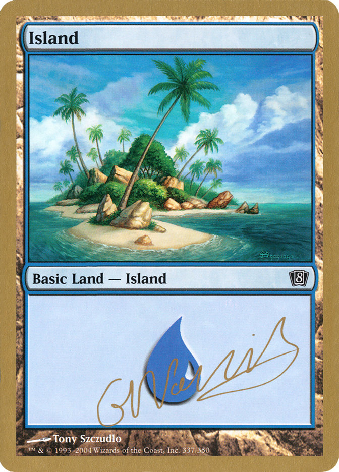 Island (gn337) (Gabriel Nassif) [World Championship Decks 2004] | Kessel Run Games Inc. 