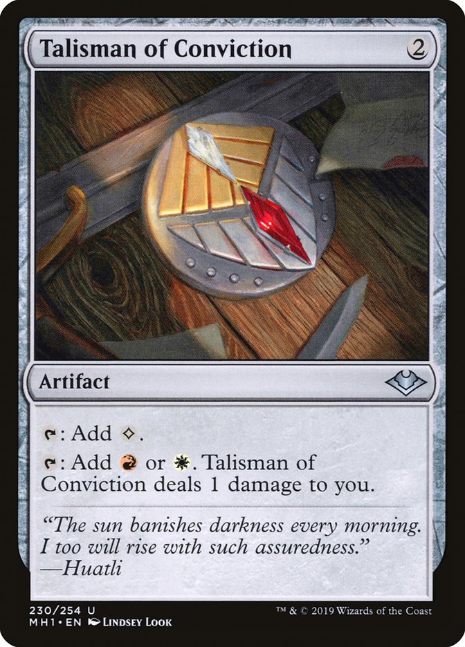 Talisman of Conviction [Modern Horizons] | Kessel Run Games Inc. 