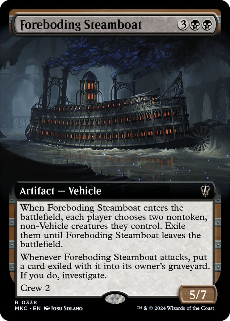 Foreboding Steamboat (Extended Art) [Murders at Karlov Manor Commander] | Kessel Run Games Inc. 