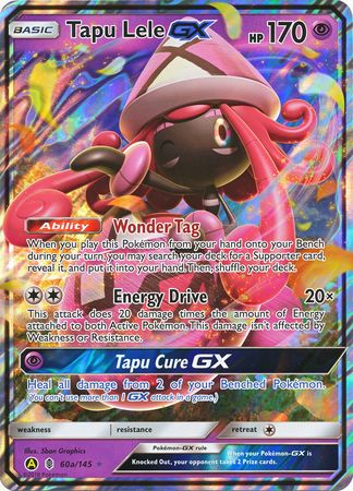 Tapu Lele GX (60a/145) (Alternate card) (Jumbo Card) [Sun & Moon: Guardians Rising] | Kessel Run Games Inc. 