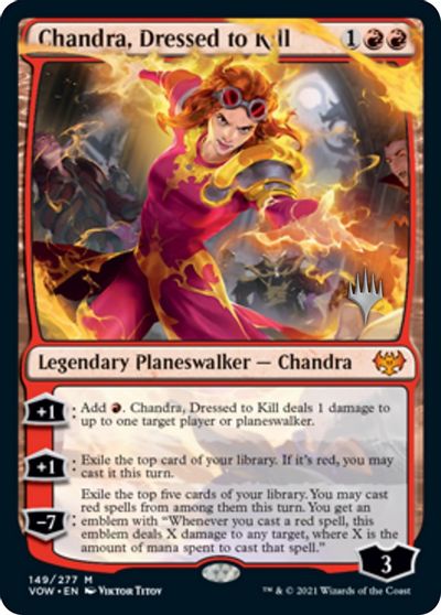 Chandra, Dressed to Kill (Promo Pack) [Innistrad: Crimson Vow Promos] | Kessel Run Games Inc. 