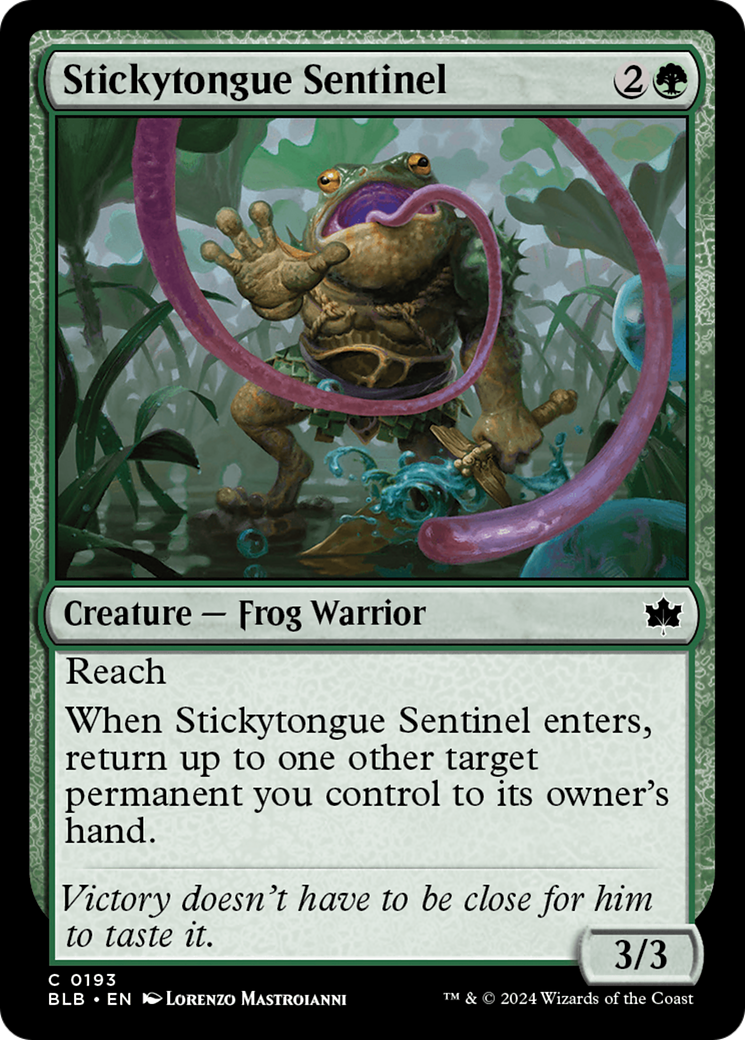 Stickytongue Sentinel [Bloomburrow] | Kessel Run Games Inc. 