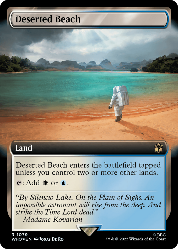 Deserted Beach (Extended Art) (Surge Foil) [Doctor Who] | Kessel Run Games Inc. 