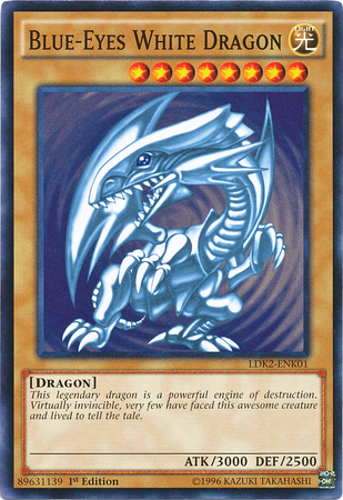Blue-Eyes White Dragon (Version 2) [LDK2-ENK01] Common | Kessel Run Games Inc. 