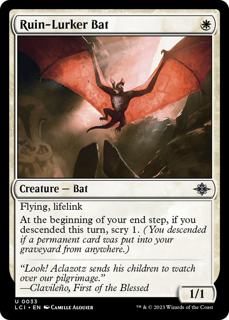 Ruin-Lurker Bat [The Lost Caverns of Ixalan] | Kessel Run Games Inc. 