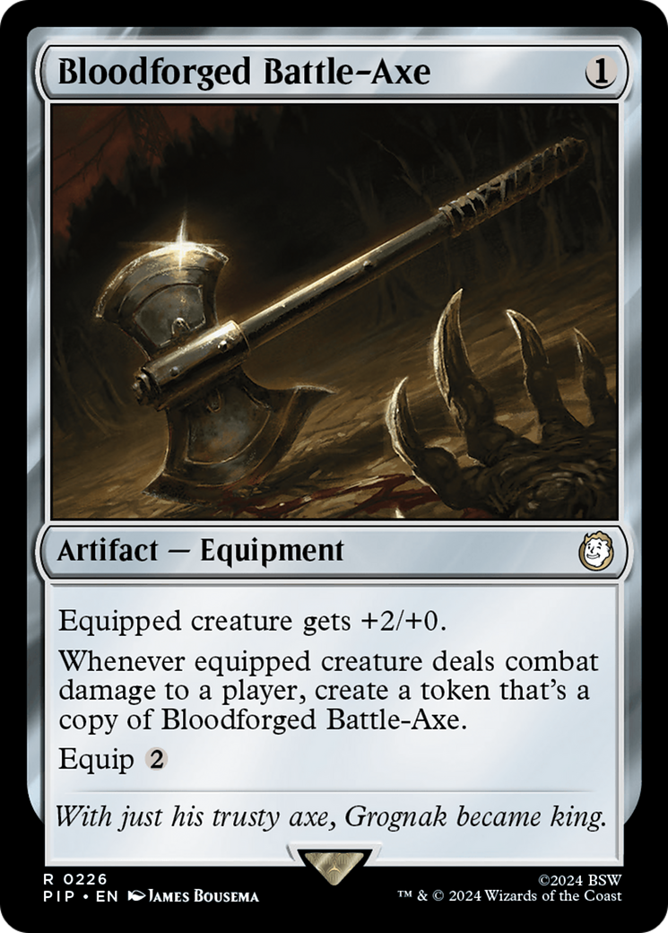 Bloodforged Battle-Axe [Fallout] | Kessel Run Games Inc. 