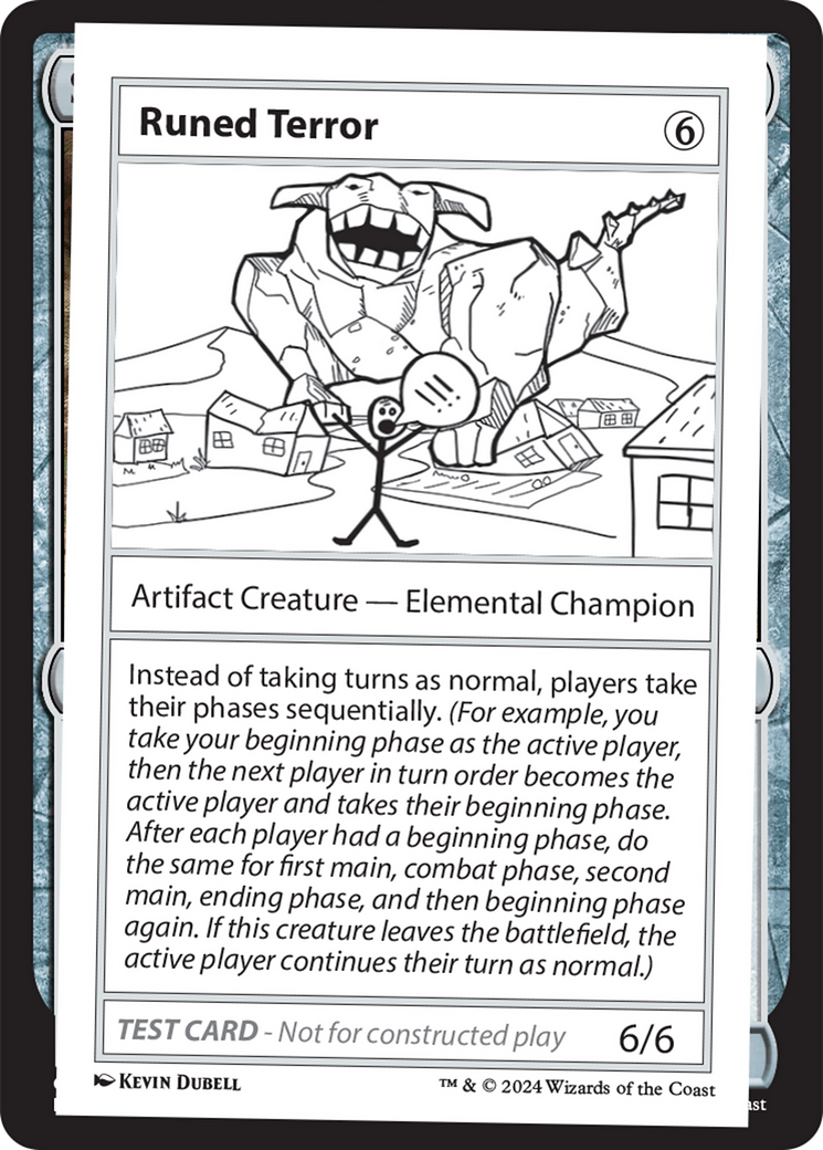 Runed Terror [Mystery Booster 2 Playtest Cards] | Kessel Run Games Inc. 