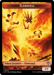 Bird Illusion // Elemental (0014) Double-Sided Token [Outlaws of Thunder Junction Commander Tokens] | Kessel Run Games Inc. 
