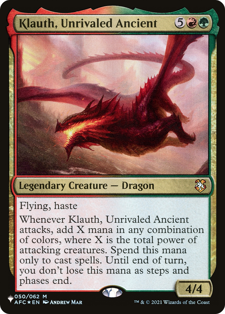 Klauth, Unrivaled Ancient [The List Reprints] | Kessel Run Games Inc. 