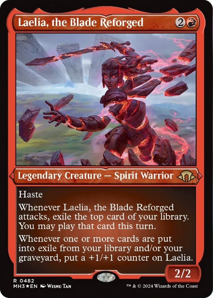 Laelia, the Blade Reforged (Foil Etched) [Modern Horizons 3] | Kessel Run Games Inc. 