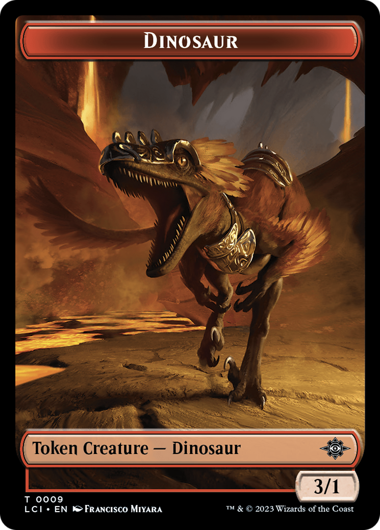Map // Dinosaur (0009) Double-Sided Token [The Lost Caverns of Ixalan Tokens] | Kessel Run Games Inc. 