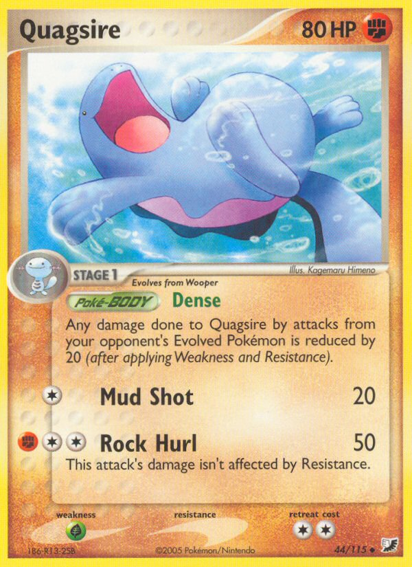 Quagsire (44/115) [EX: Unseen Forces] | Kessel Run Games Inc. 