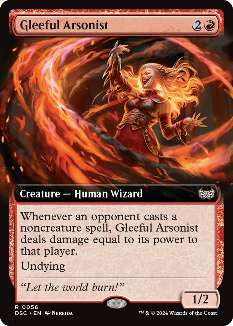 Gleeful Arsonist (Extended Art) [Duskmourn: House of Horror Commander] | Kessel Run Games Inc. 