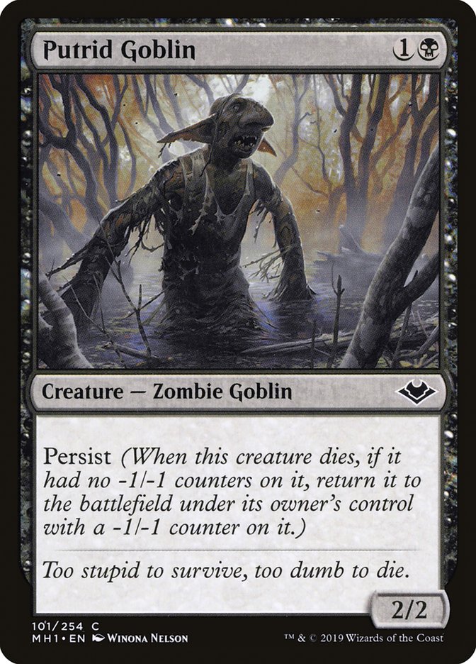 Putrid Goblin [Modern Horizons] | Kessel Run Games Inc. 