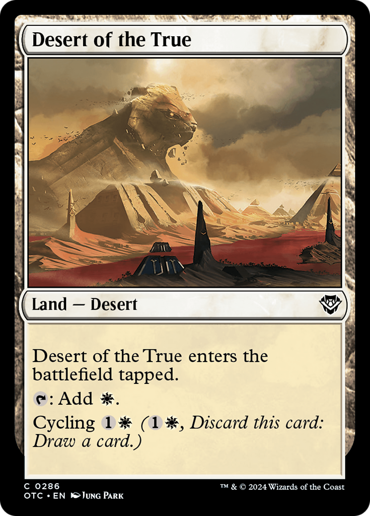 Desert of the True [Outlaws of Thunder Junction Commander] | Kessel Run Games Inc. 