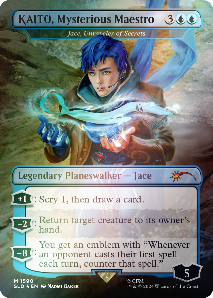 KAITO, Mysterious Maestro - Jace, Unraveler of Secrets (Rainbow Foil) [Secret Lair Drop Series] | Kessel Run Games Inc. 