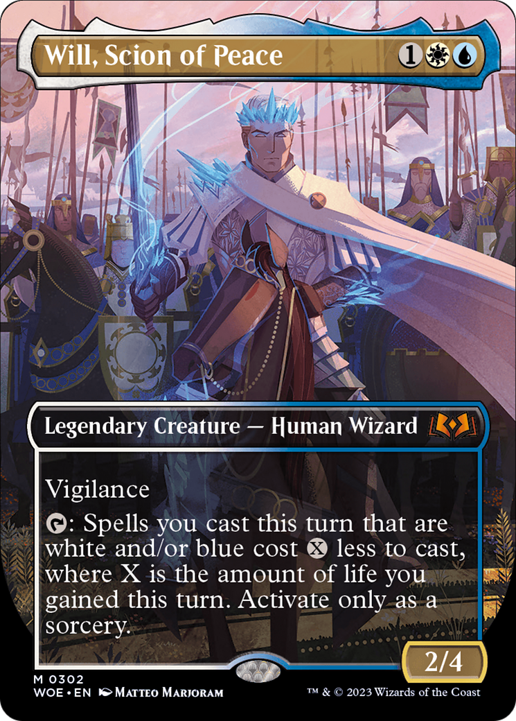 Will, Scion of Peace (Borderless Alternate Art) [Wilds of Eldraine] | Kessel Run Games Inc. 