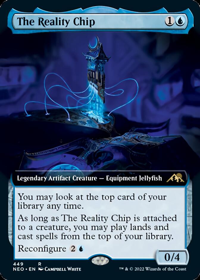 The Reality Chip (Extended Art) [Kamigawa: Neon Dynasty] | Kessel Run Games Inc. 