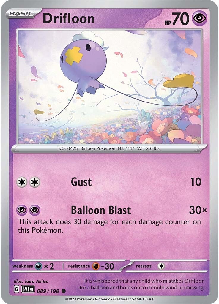 Drifloon (089/198) [Scarlet & Violet: Base Set] | Kessel Run Games Inc. 