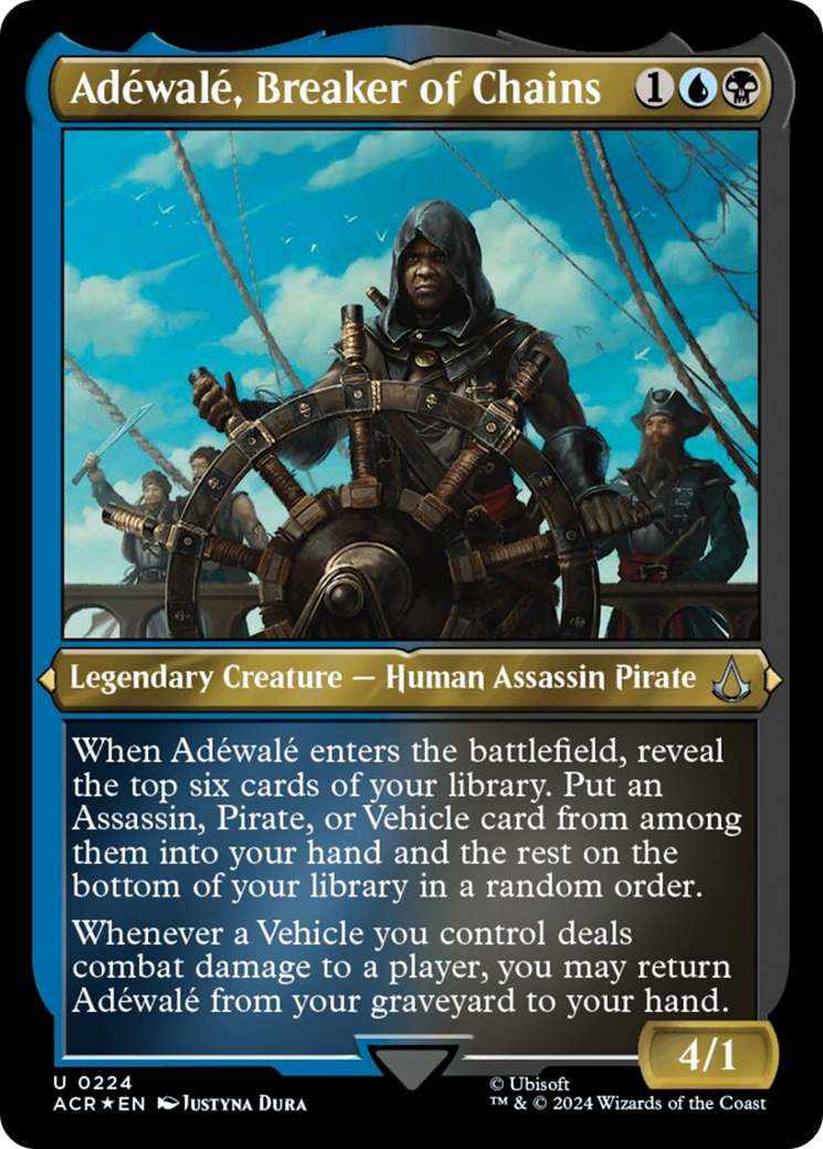 Adewale, Breaker of Chains (Foil Etched) [Assassin's Creed] | Kessel Run Games Inc. 