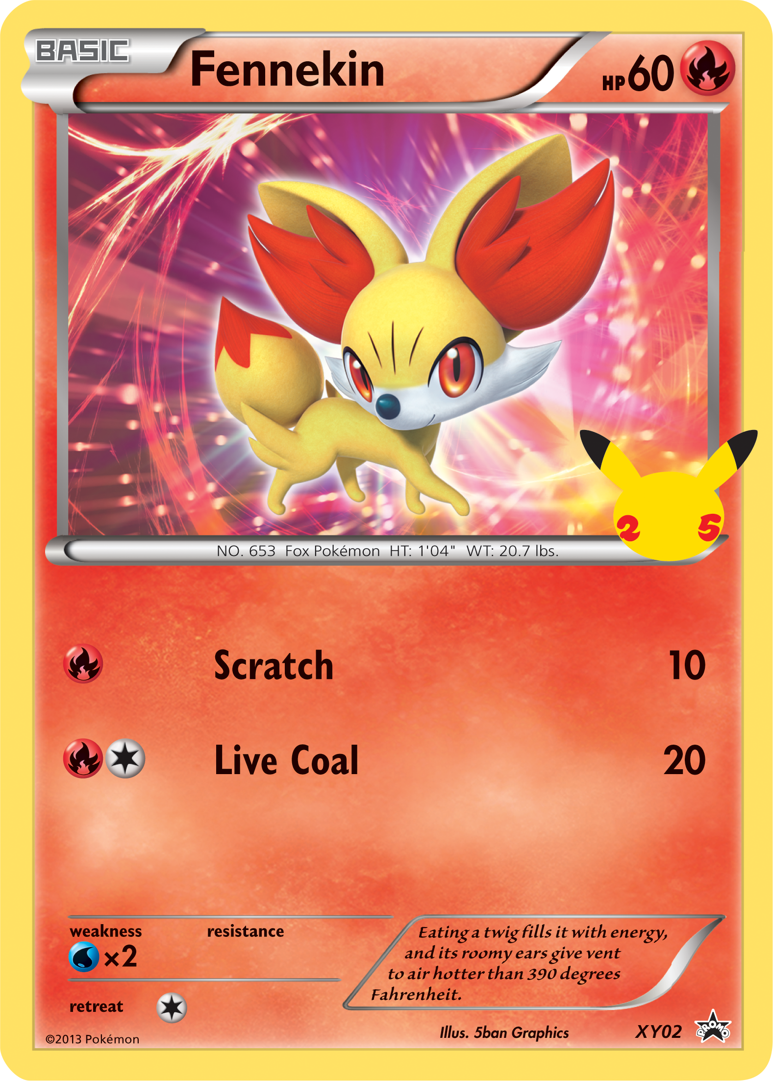 Fennekin (XY02) (Jumbo Card) [First Partner Pack] | Kessel Run Games Inc. 