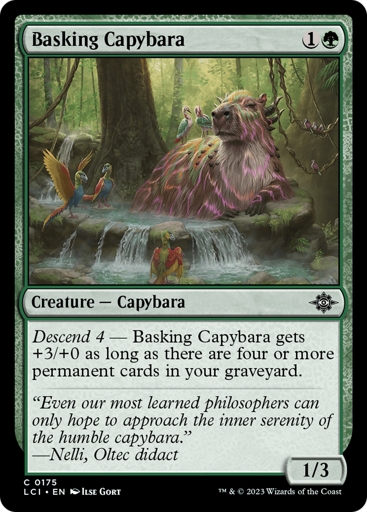 Basking Capybara [The Lost Caverns of Ixalan] | Kessel Run Games Inc. 