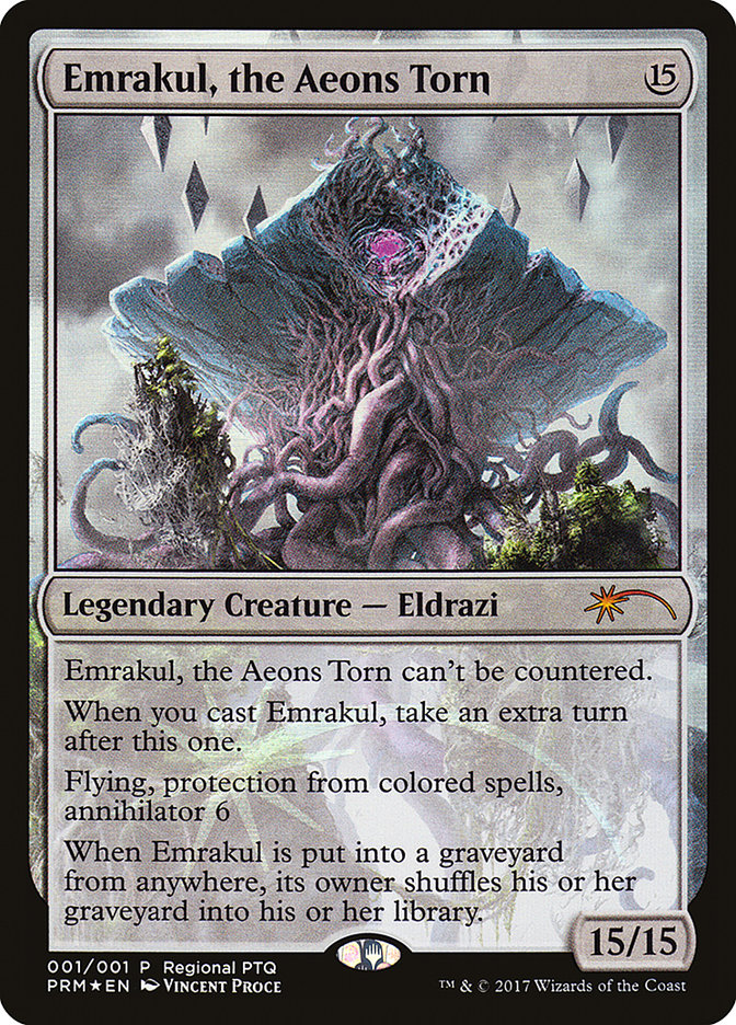 Emrakul, the Aeons Torn (Regional PTQ) [Pro Tour Promos] | Kessel Run Games Inc. 