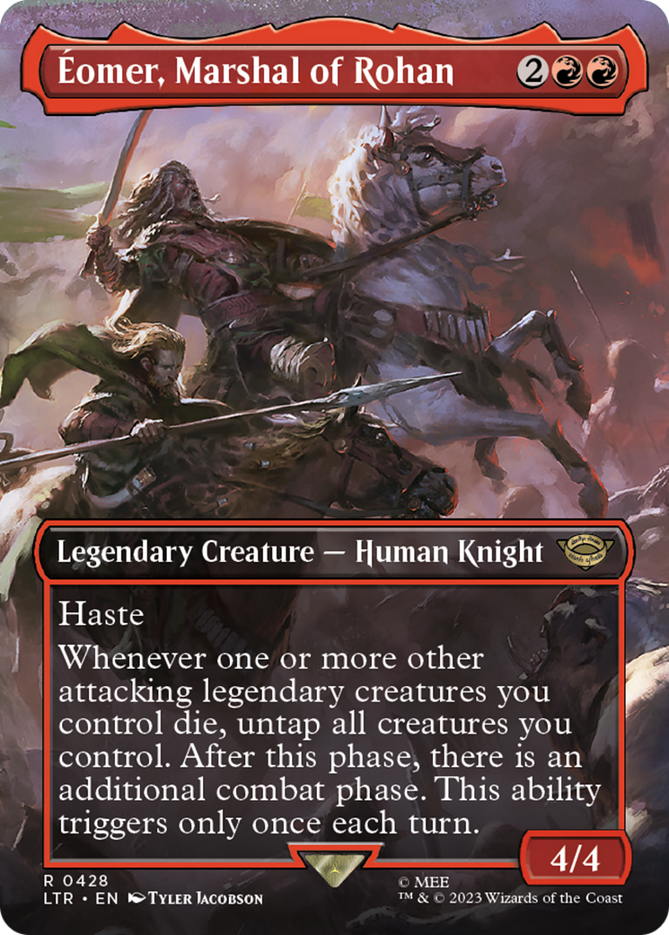 Eomer, Marshal of Rohan (Borderless Alternate Art) [The Lord of the Rings: Tales of Middle-Earth] | Kessel Run Games Inc. 