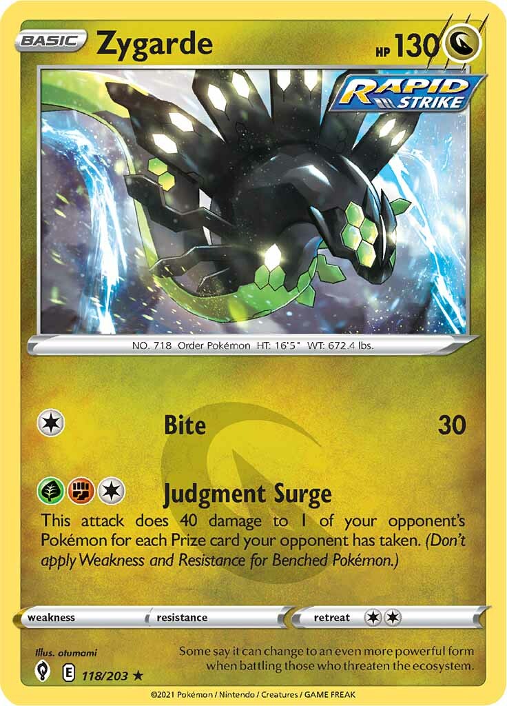 Zygarde (118/203) [Sword & Shield: Evolving Skies] | Kessel Run Games Inc. 