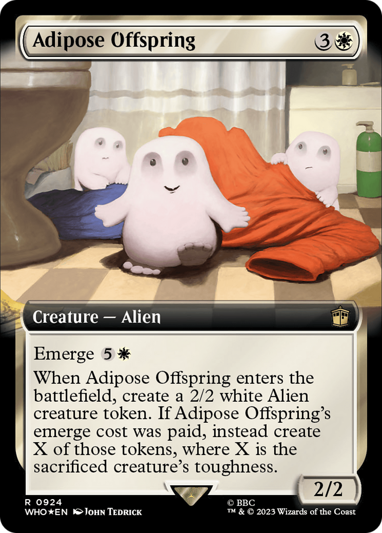 Adipose Offspring (Extended Art) (Surge Foil) [Doctor Who] | Kessel Run Games Inc. 