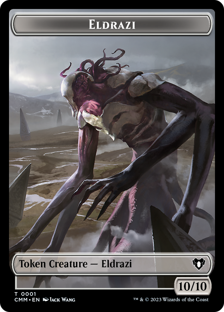 Eldrazi // Knight Double-Sided Token [Commander Masters Tokens] | Kessel Run Games Inc. 