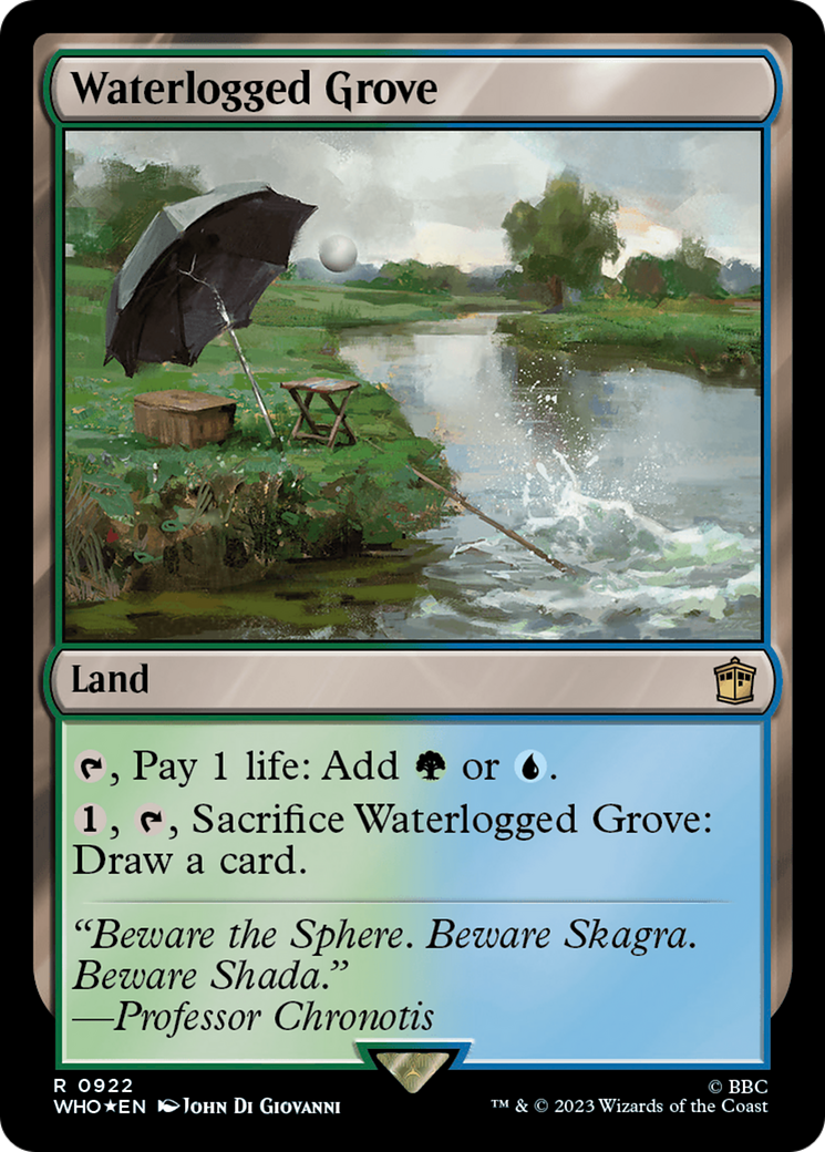 Waterlogged Grove (Surge Foil) [Doctor Who] | Kessel Run Games Inc. 