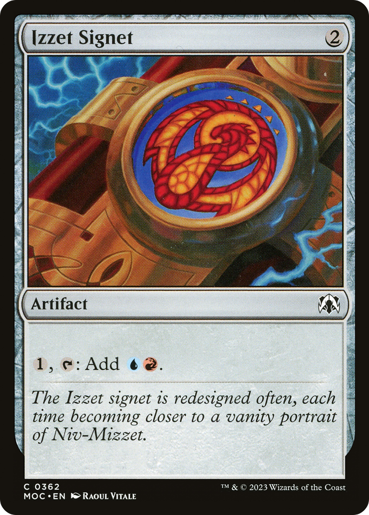 Izzet Signet [March of the Machine Commander] | Kessel Run Games Inc. 