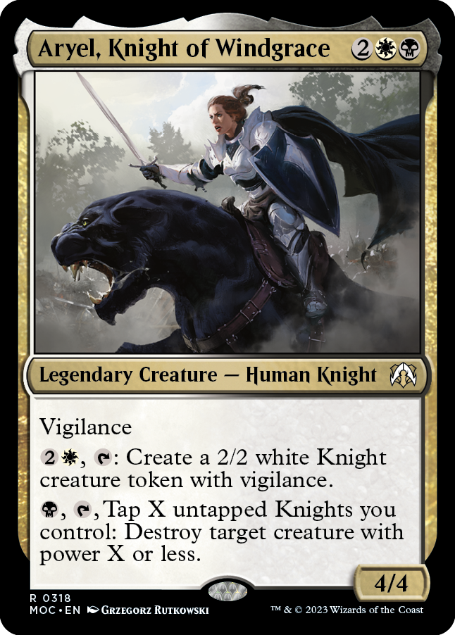 Aryel, Knight of Windgrace [March of the Machine Commander] | Kessel Run Games Inc. 