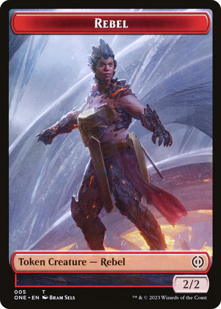 Rebel Token [Phyrexia: All Will Be One Tokens] | Kessel Run Games Inc. 