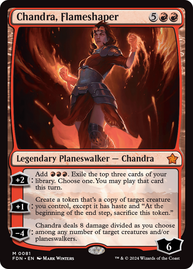 Chandra, Flameshaper [Foundations] | Kessel Run Games Inc. 