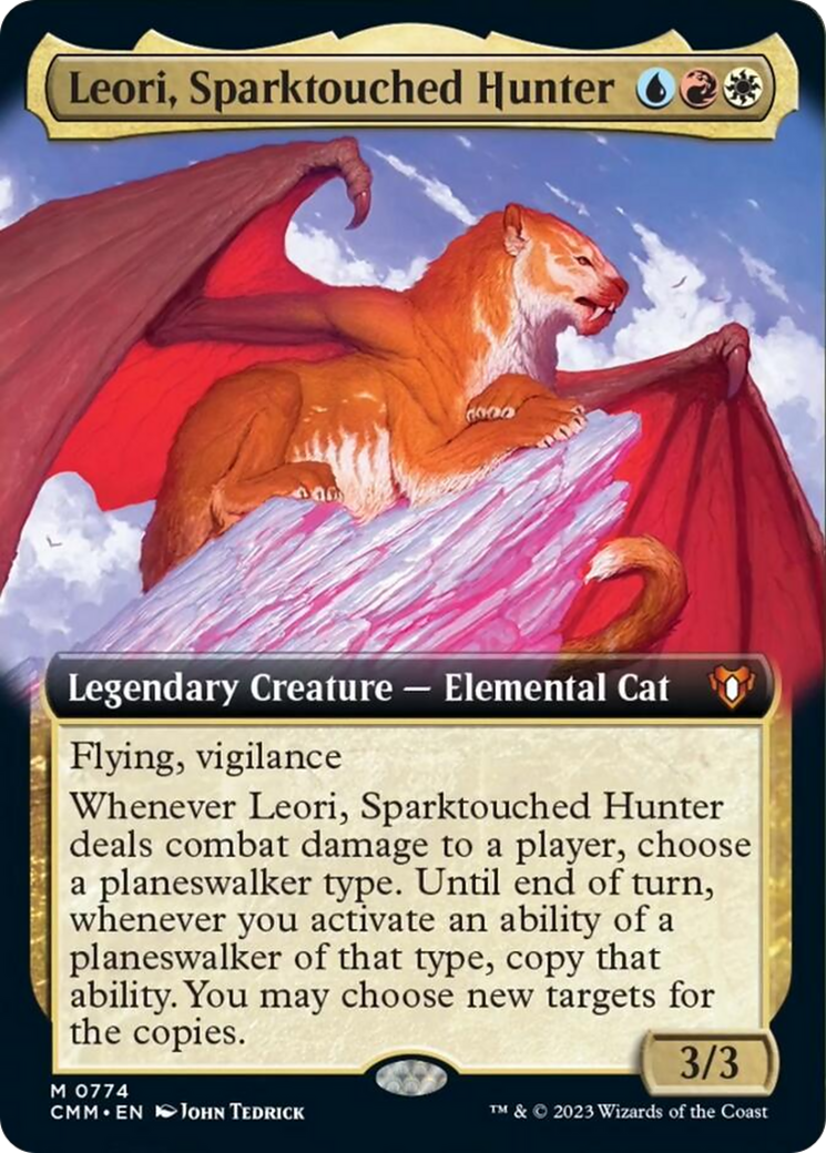 Leori, Sparktouched Hunter (Extended Art) [Commander Masters] | Kessel Run Games Inc. 