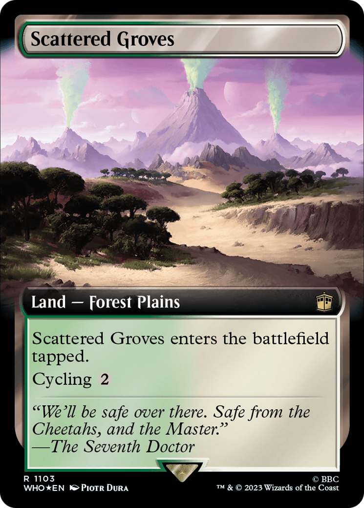 Scattered Groves (Extended Art) (Surge Foil) [Doctor Who] | Kessel Run Games Inc. 