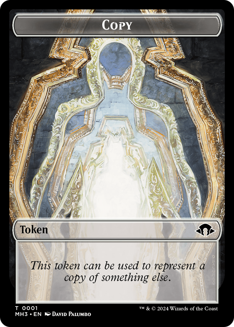 Dragon // Copy Double-Sided Token [Modern Horizons 3 Commander Tokens] | Kessel Run Games Inc. 