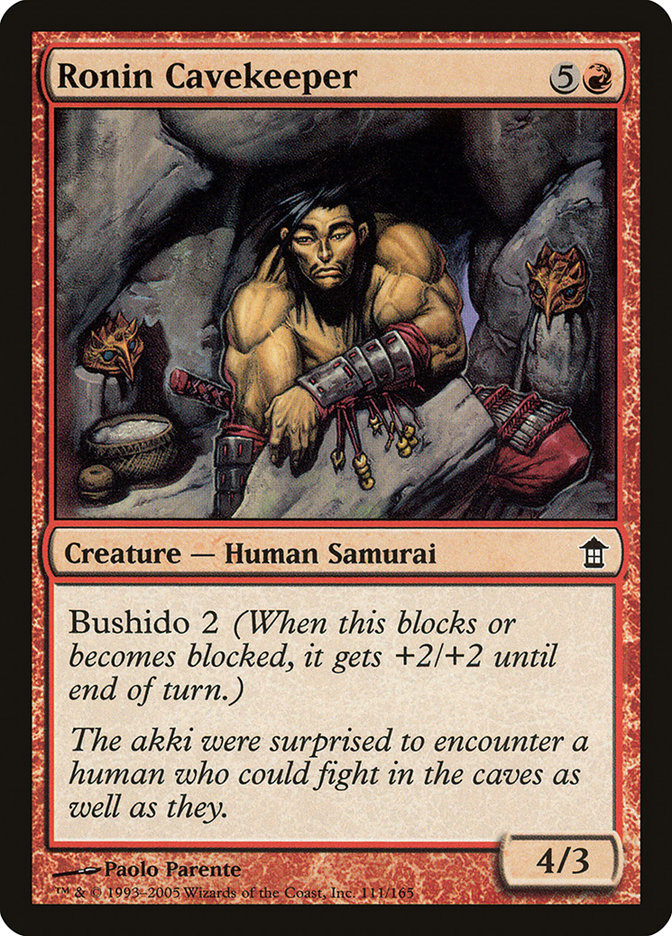 Ronin Cavekeeper [Saviors of Kamigawa] | Kessel Run Games Inc. 