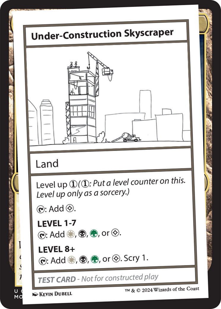 Under-Construction Skyscraper [Mystery Booster 2 Playtest Cards] | Kessel Run Games Inc. 