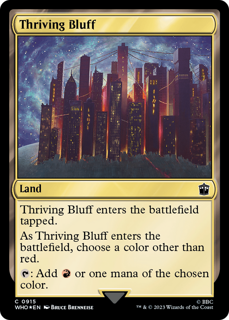 Thriving Bluff (Surge Foil) [Doctor Who] | Kessel Run Games Inc. 